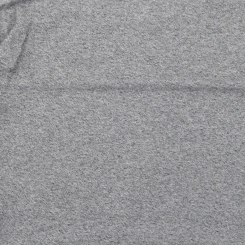 H&M Boys Grey Geometric Cotton Basic T-Shirt Size 10-11 Years Round Neck Pullover
