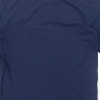 Tom Tailor Boys Blue Cotton Basic T-Shirt Size 10 Years Round Neck Pullover - Now It's Summer Time