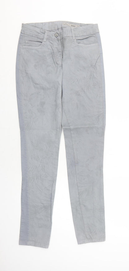 Womens UK Size 8 Blue Motion Regular Fit Skinny Grey Jeans