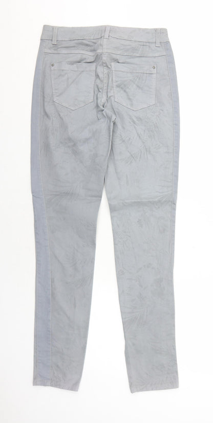 Womens UK Size 8 Blue Motion Regular Fit Skinny Grey Jeans