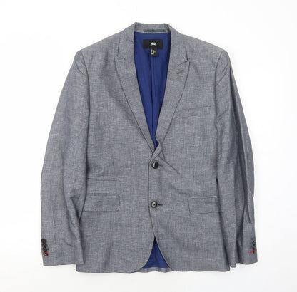 Mens UK Size 36 H&M Regular Blue Suit Jacket
