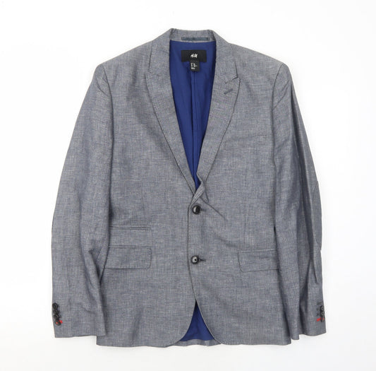 Mens UK Size 36 H&M Regular Blue Suit Jacket