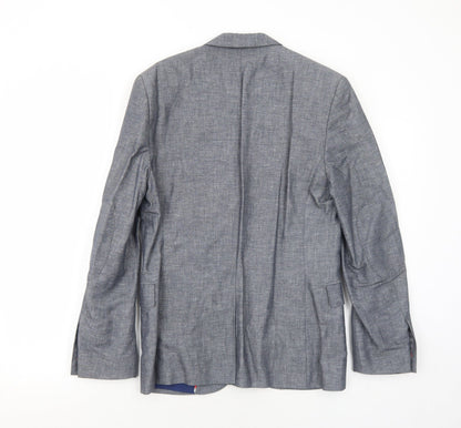 Mens UK Size 36 H&M Regular Blue Suit Jacket