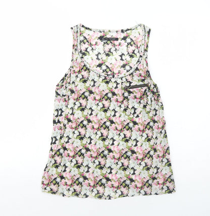 Womens UK Size M Zara Multicoloured Basic Tank