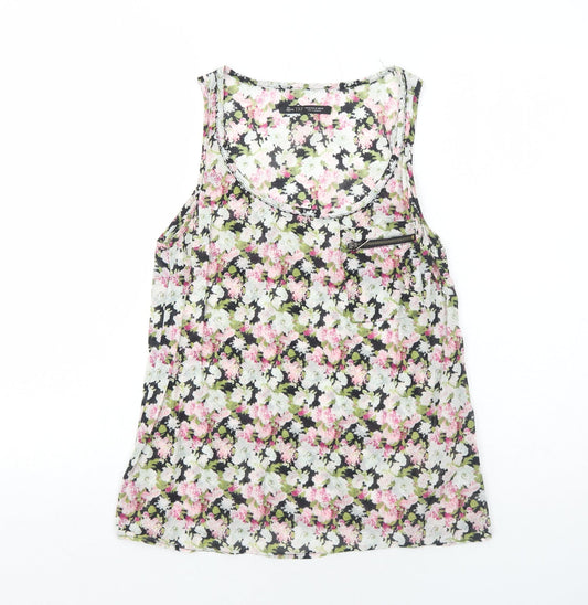 Womens UK Size M Zara Multicoloured Basic Tank