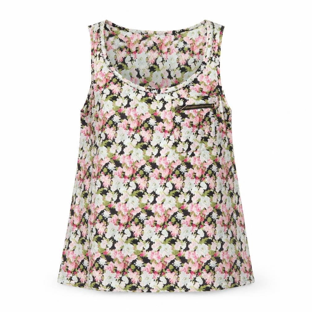 Womens UK Size M Zara Multicoloured Basic Tank