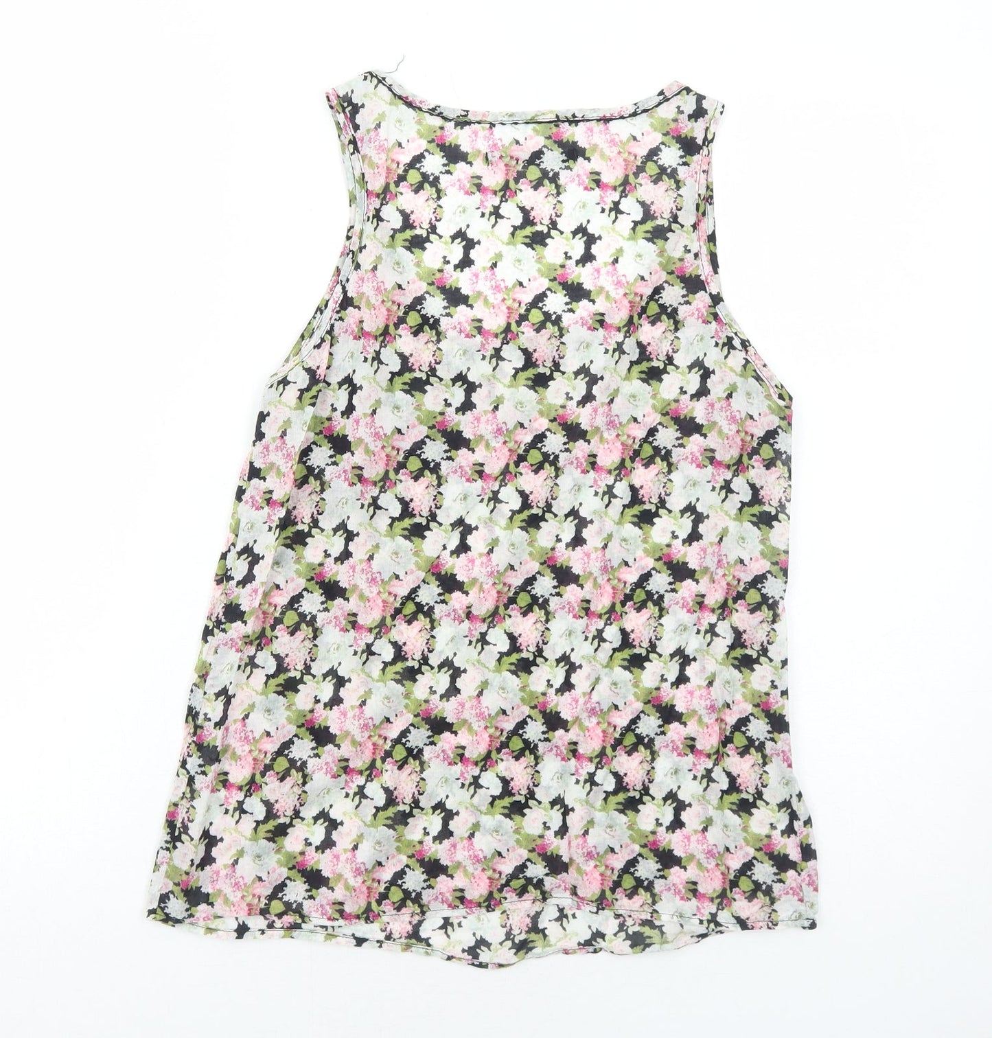 Womens UK Size M Zara Multicoloured Basic Tank