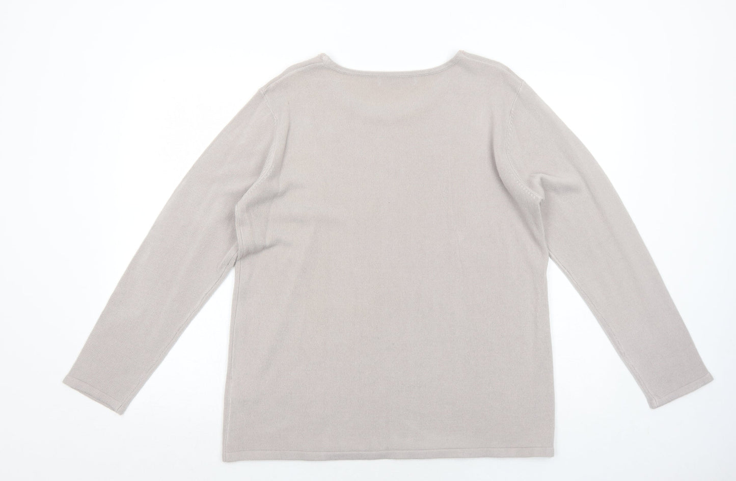 Womens UK Size XL Cashmasoft Beige Pullover Jumper