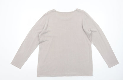 Womens UK Size XL Cashmasoft Beige Pullover Jumper