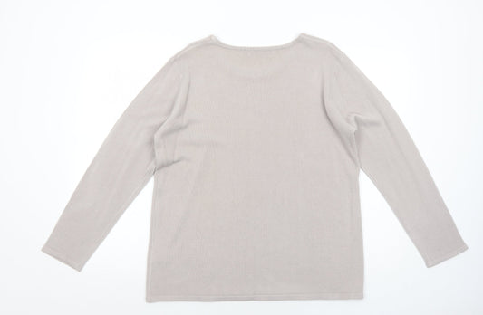 Womens UK Size XL Cashmasoft Beige Pullover Jumper