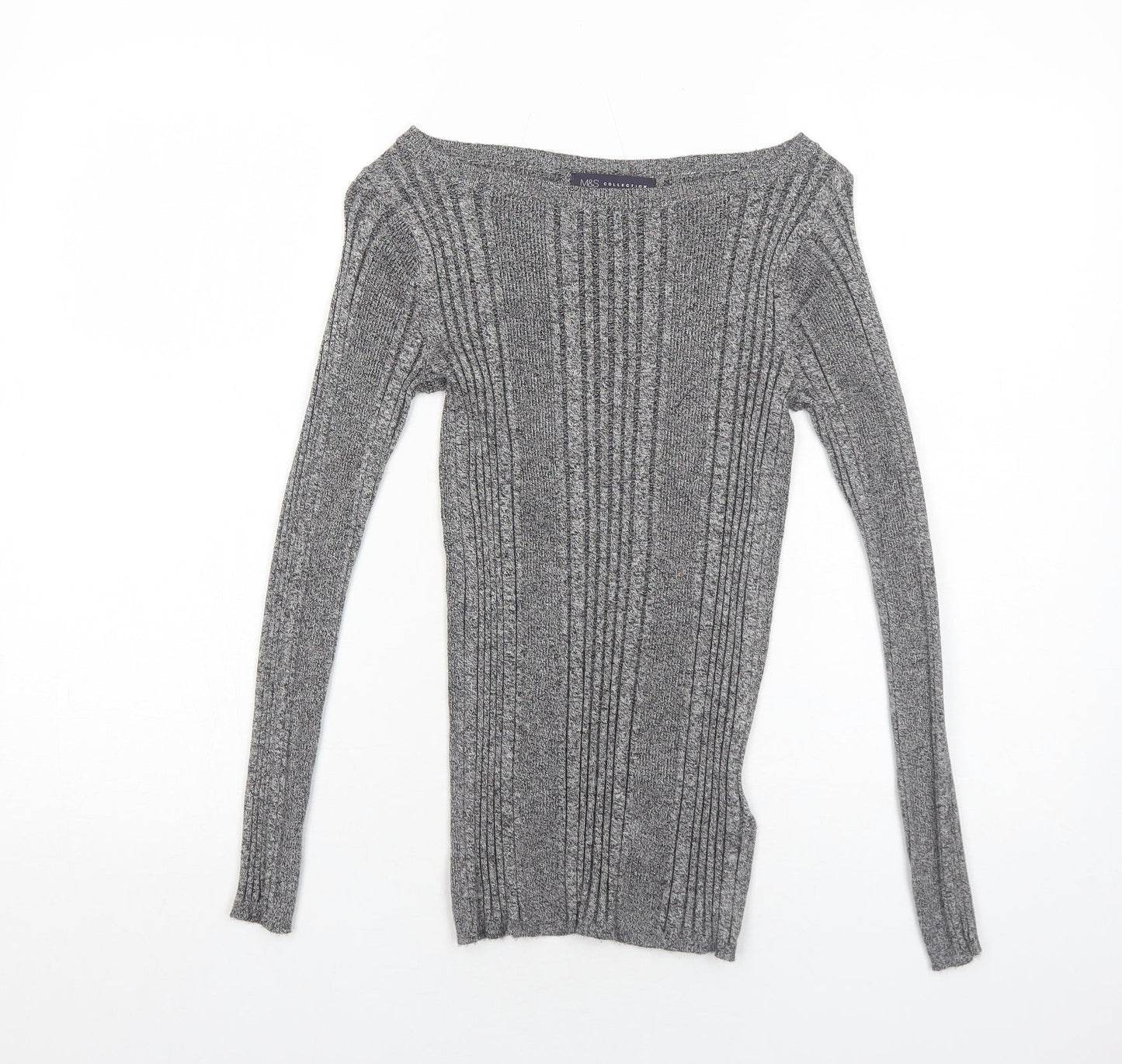 Womens UK Size 8 Marks and Spencer Grey Pullover Jumper