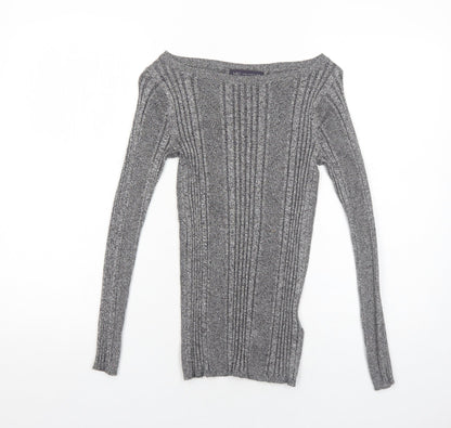 Womens UK Size 8 Marks and Spencer Grey Pullover Jumper