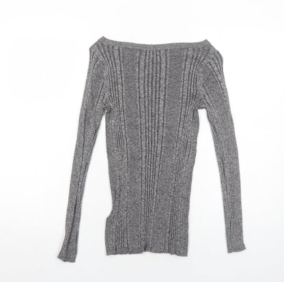 Womens UK Size 8 Marks and Spencer Grey Pullover Jumper