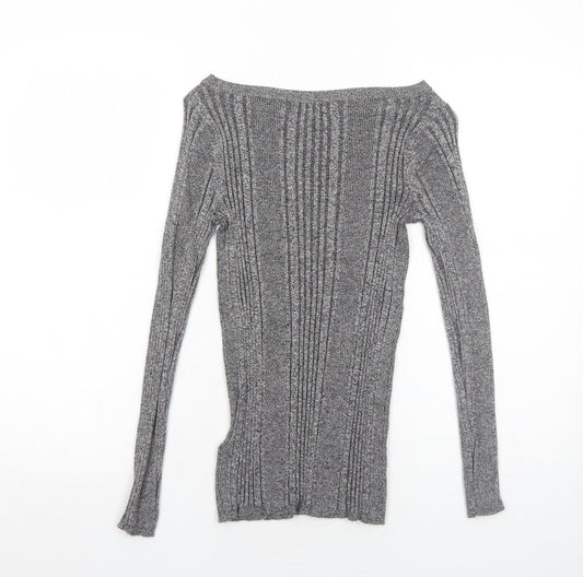 Womens UK Size 8 Marks and Spencer Grey Pullover Jumper