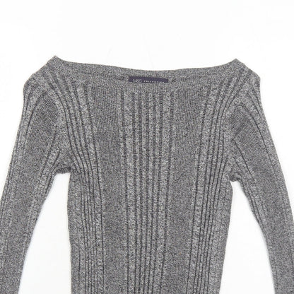 Womens UK Size 8 Marks and Spencer Grey Pullover Jumper