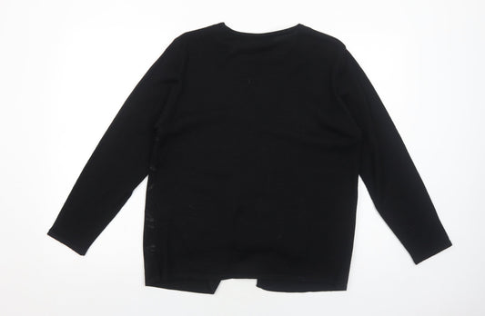 Womens UK Size S Debbie Morgan Black Cardigan Jumper