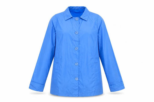 Womens UK Size 14 Anne De Lancay Blue Pea Coat