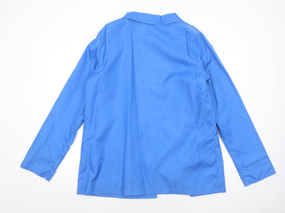 Womens UK Size 14 Anne De Lancay Blue Pea Coat