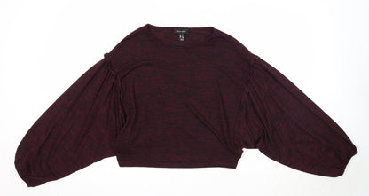 Womens UK Size S New Look Purple Basic Blouse