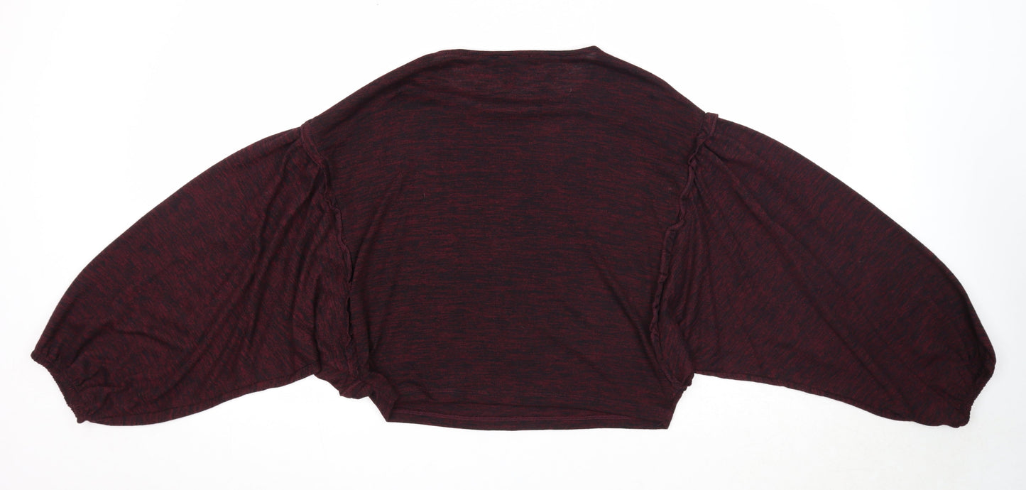 Womens UK Size S New Look Purple Basic Blouse