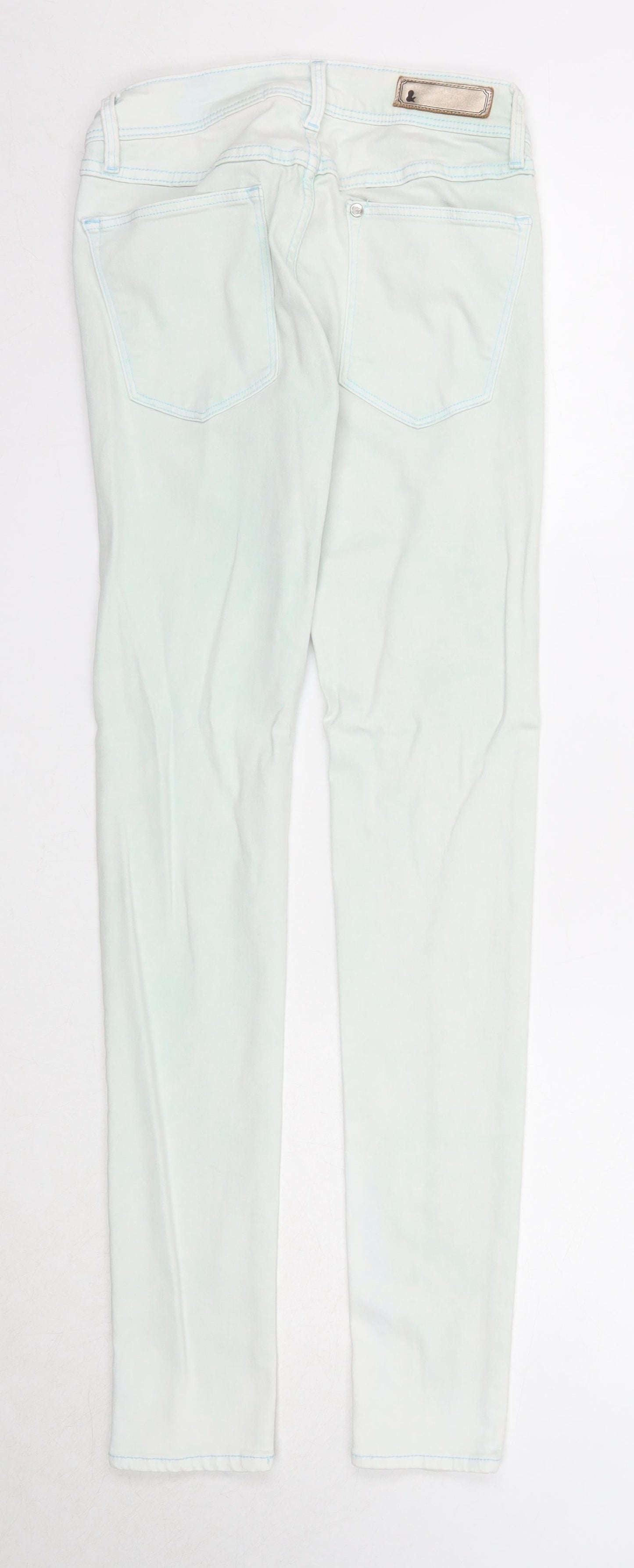 &Denim Womens Blue Cotton Skinny Jeans Size 27 in L32 in Regular Zip