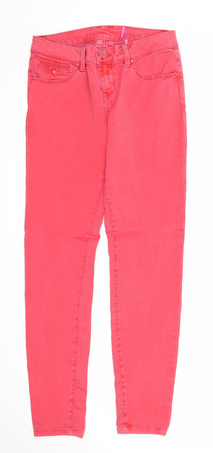 Womens UK Size 10 Yes Yes Regular Fit Skinny Pink Jeans