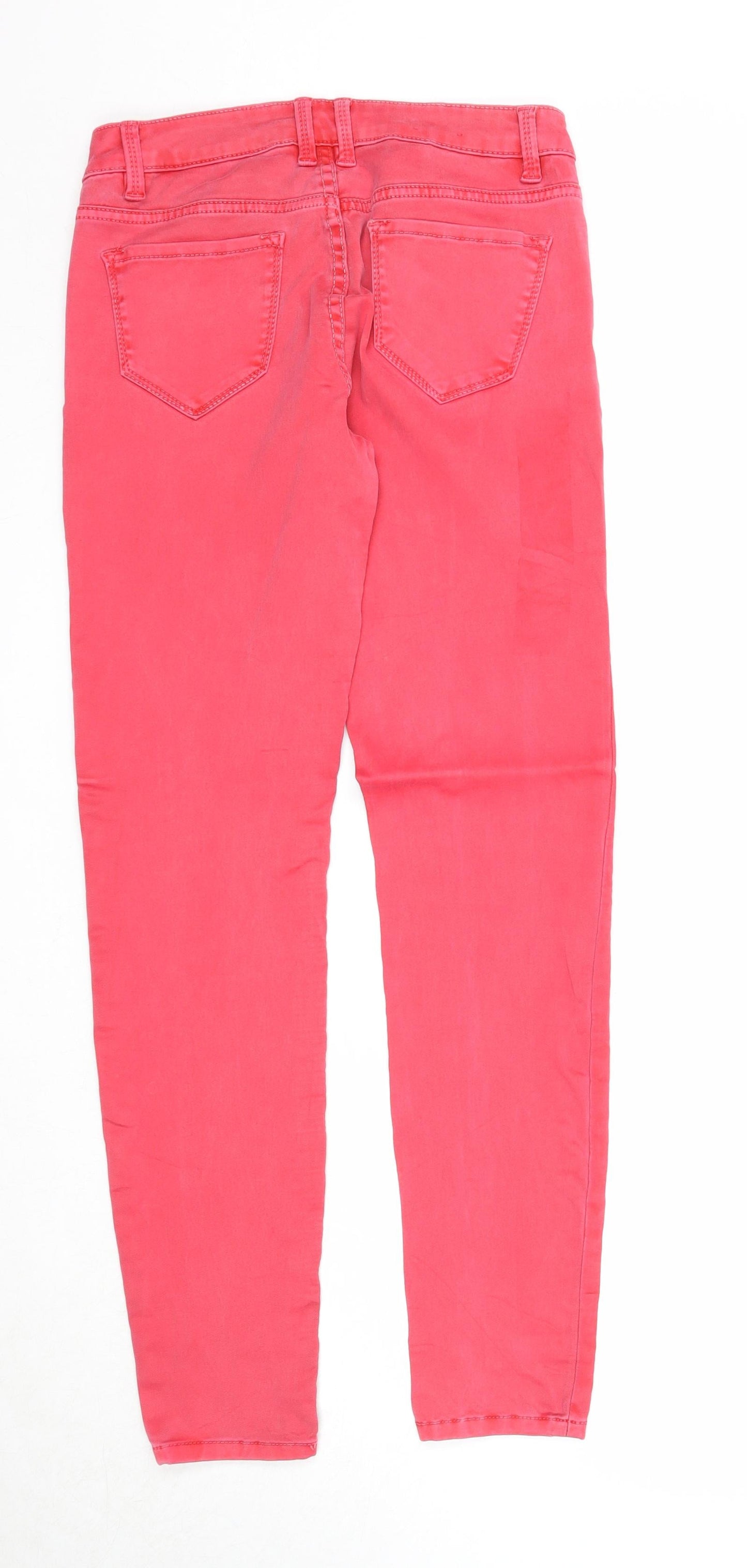 Womens UK Size 10 Yes Yes Regular Fit Skinny Pink Jeans