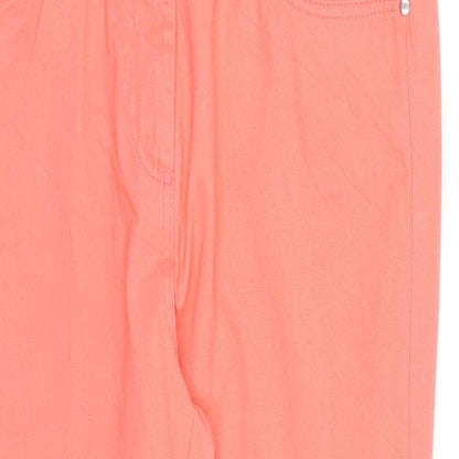 Wilkies Womens Pink Cotton Straight Jeans Size 10 Regular Zip