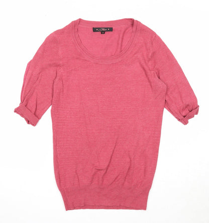 Womens UK Size 12 Miso Pink Pullover Jumper