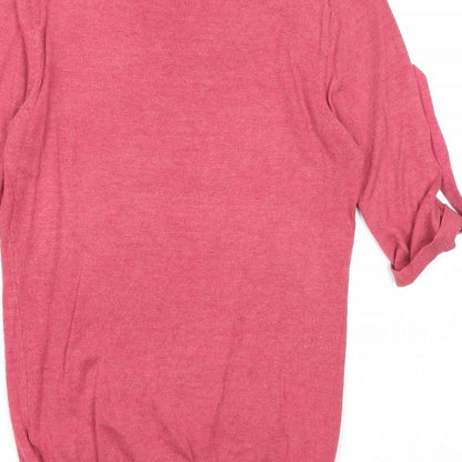 Womens UK Size 12 Miso Pink Pullover Jumper