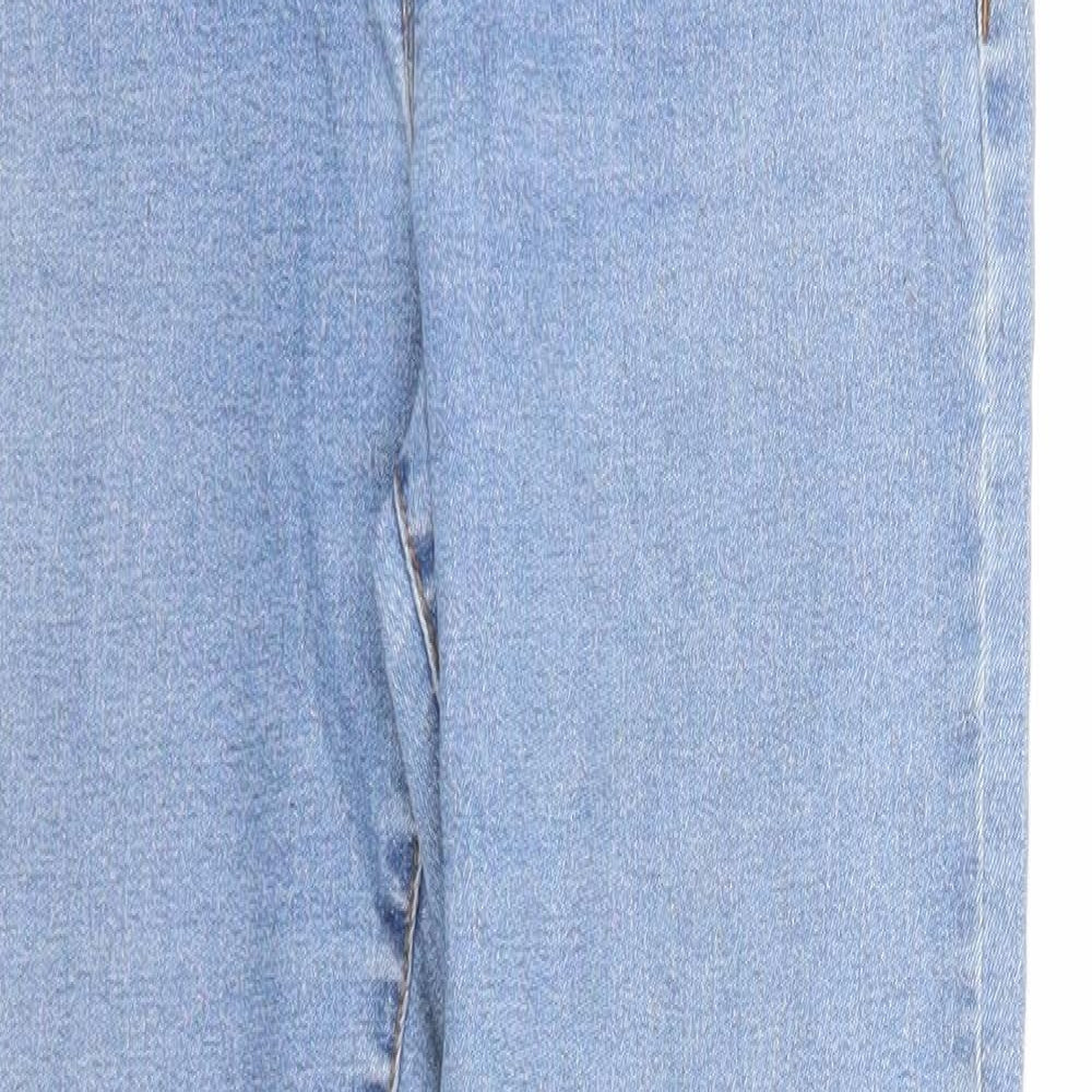 Denim & Co. Womens Blue Cotton Skinny Jeans Size 10 Regular Zip