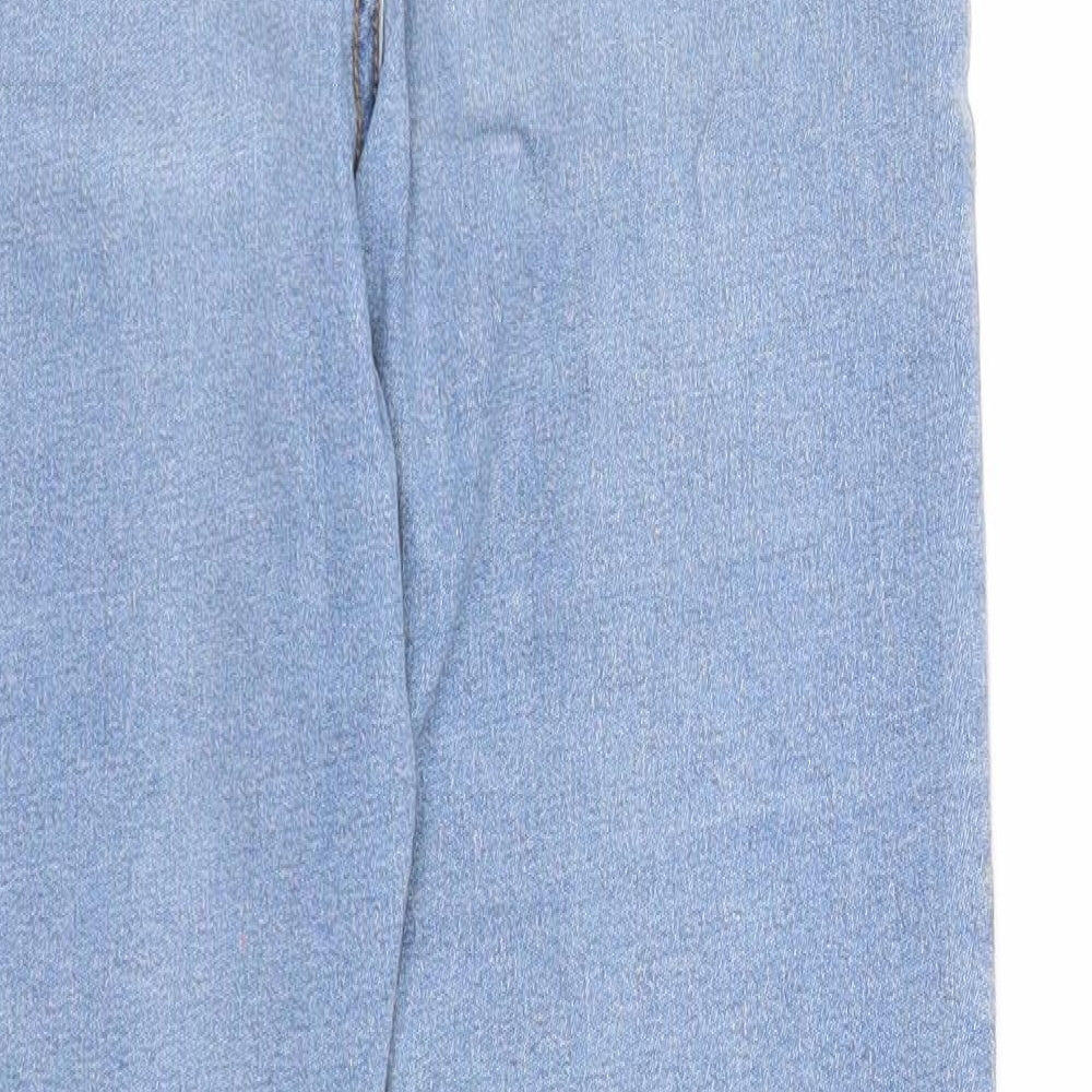 Denim & Co. Womens Blue Cotton Skinny Jeans Size 10 Regular Zip