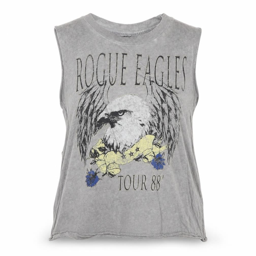ASOS Womens Grey Cotton Basic Tank Size 8 Round Neck - Rogue Eagles