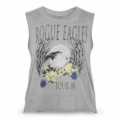 ASOS Womens Grey Cotton Basic Tank Size 8 Round Neck - Rogue Eagles