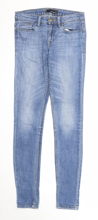 Womens UK Size 4 TALLY WEiJL Regular Fit Skinny Blue Jeans