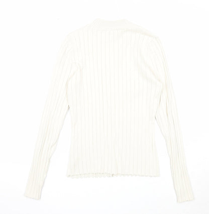 Womens UK Size S H&M Ivory Pullover Jumper