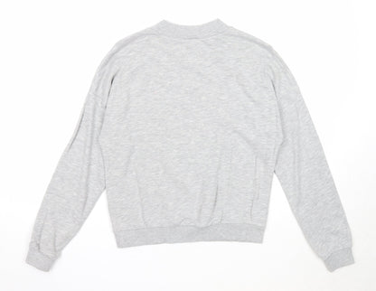 Divided Womens Grey Cotton Pullover Sweatshirt Size S Pullover - Not Your Bae