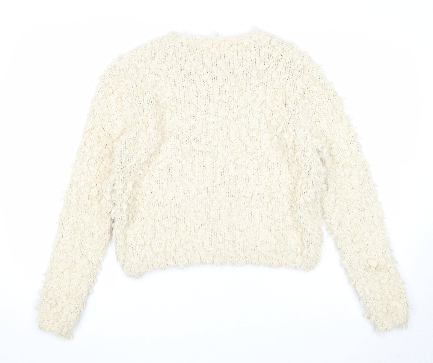 Womens UK Size M QED London Beige Pullover Jumper