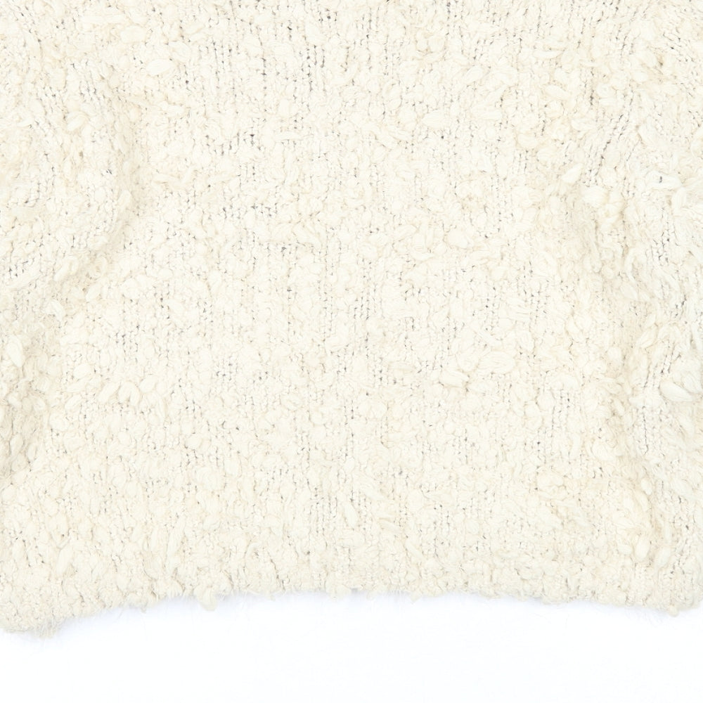 Womens UK Size M QED London Beige Pullover Jumper