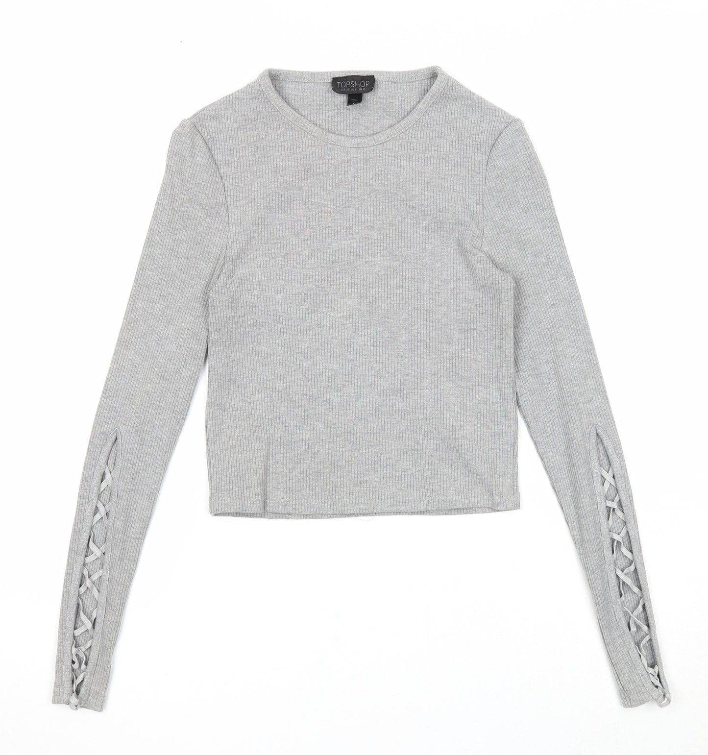 Womens UK Size 10 Topshop Grey Pullover Jumper
