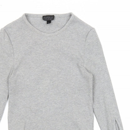 Womens UK Size 10 Topshop Grey Pullover Jumper