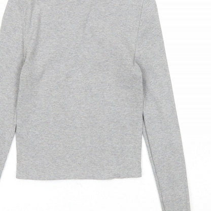 Womens UK Size 10 Topshop Grey Pullover Jumper