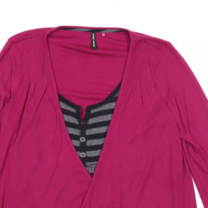 Womens UK Size 10 Marks and Spencer Purple Basic Blouse