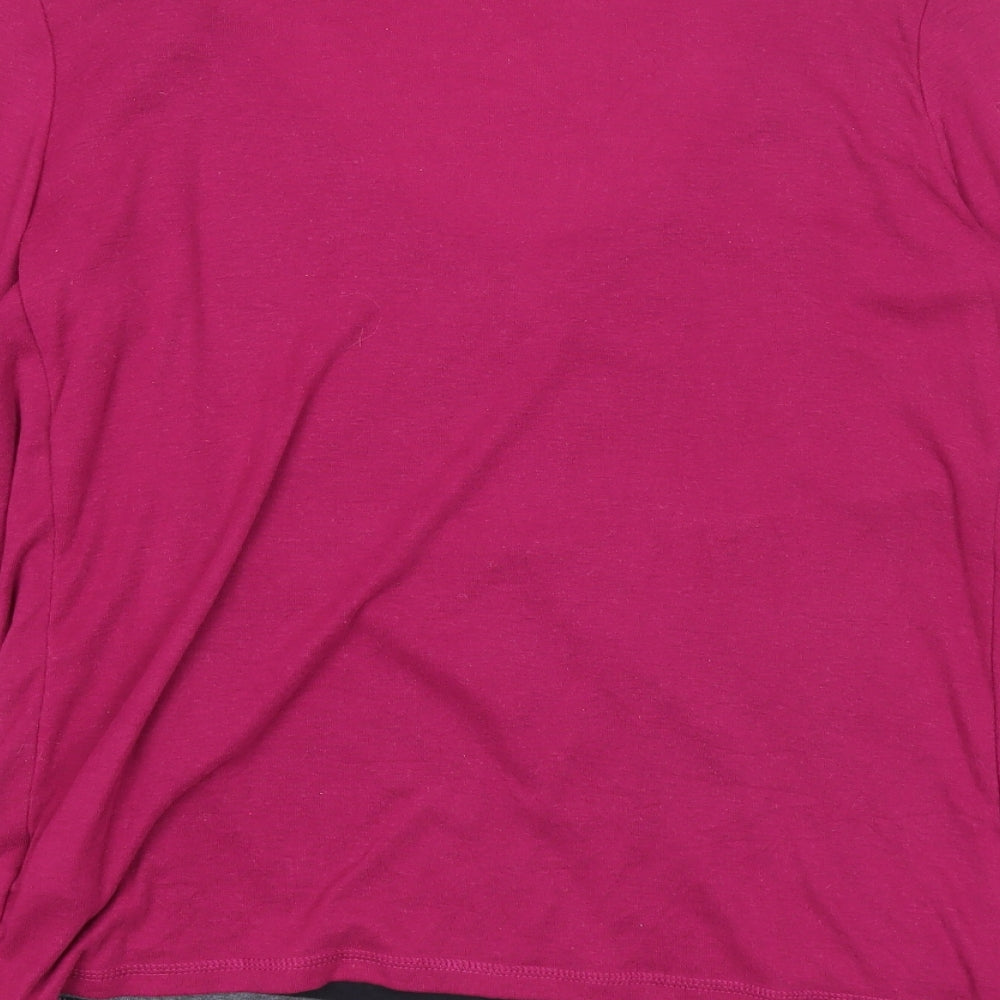 Womens UK Size 10 Marks and Spencer Purple Basic Blouse