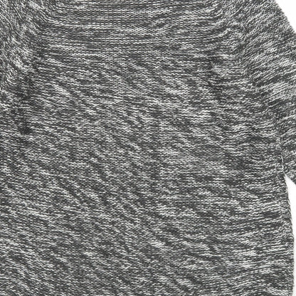 Red tag Womens Black Round Neck Acrylic Pullover Jumper Size 10