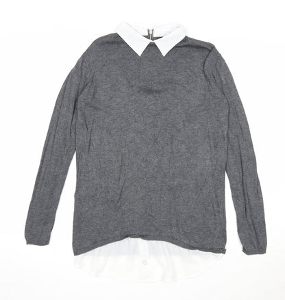 Womens UK Size 8 Atmosphere Grey Pullover Jumper
