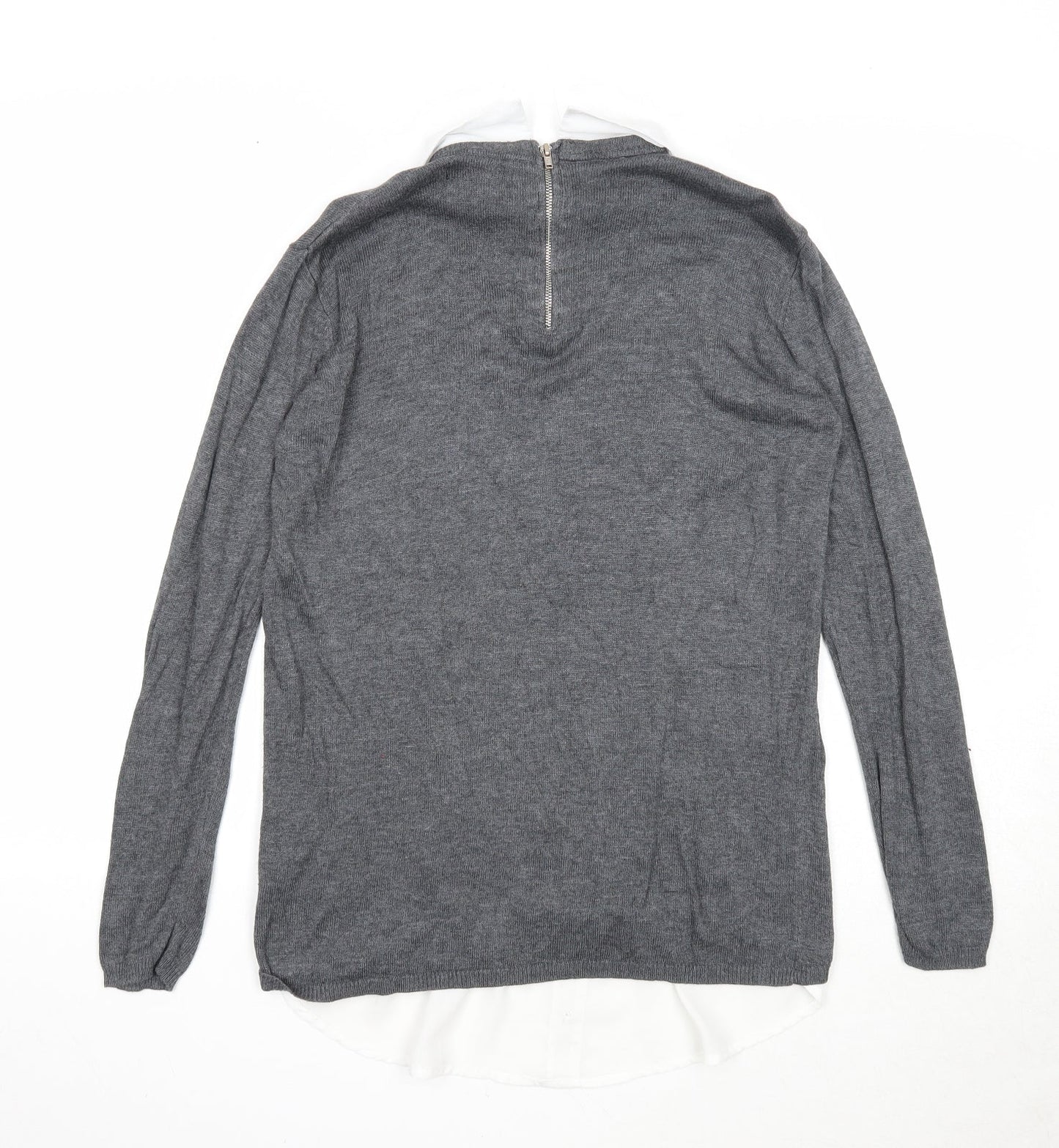 Womens UK Size 8 Atmosphere Grey Pullover Jumper