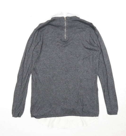 Womens UK Size 8 Atmosphere Grey Pullover Jumper