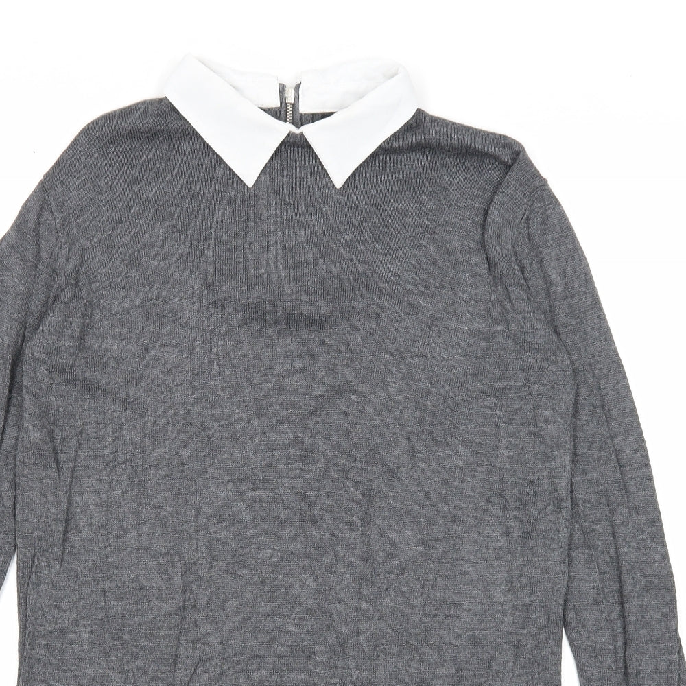 Womens UK Size 8 Atmosphere Grey Pullover Jumper