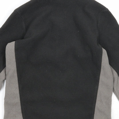 Quechua Boys Grey Geometric Jacket Size 10 Years Zip